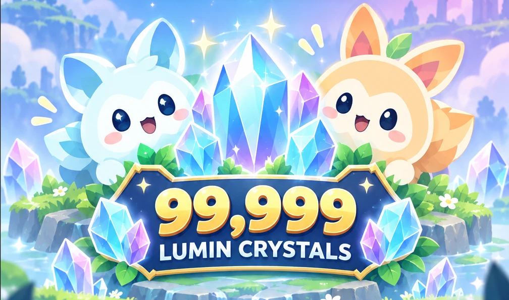 FREE 99,999 Lumin Crystals Banner
